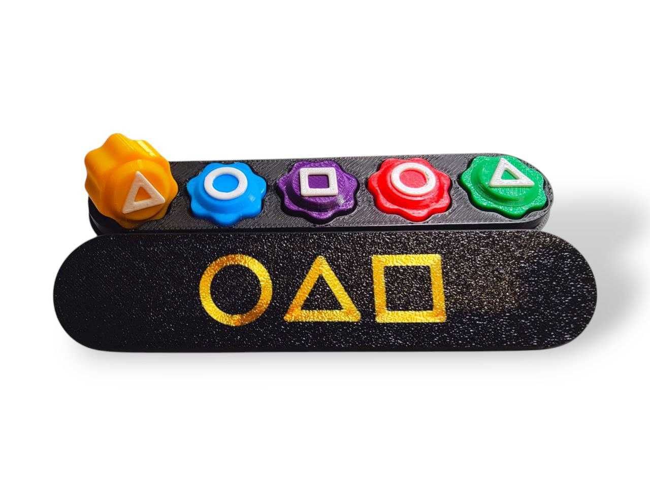 Гра Гонги Gonggi з обтяжувачем Гра в кальмара Squid Game gongi гонгі