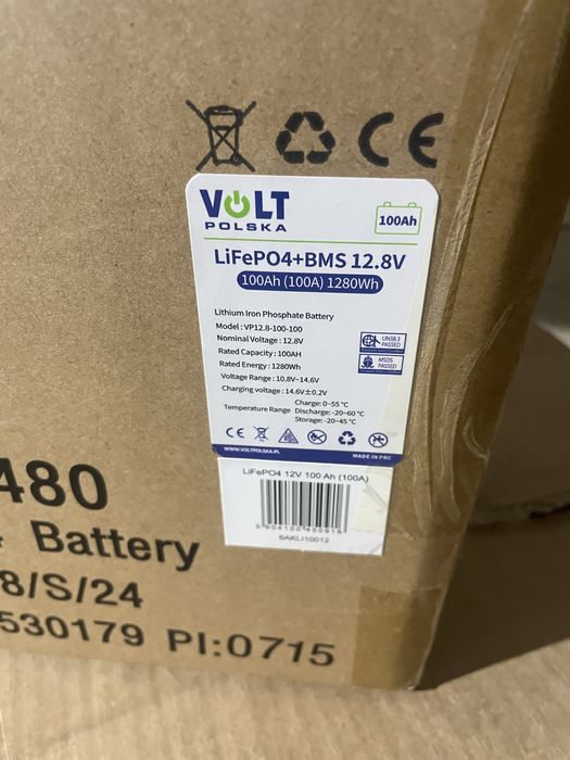 Акумулятор. Літій-залізо-фосфатний акумулятор LifePO4 VOLT Polska 100A