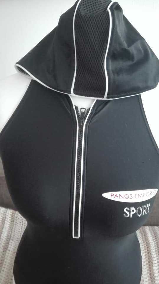 Panos Emporio Sport 36 strój kąpielowy jednocz na zamek z kapturem
