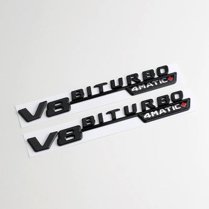 Шильдик наклейка V8 biturbo 4matic+ для Mercedes-Benz