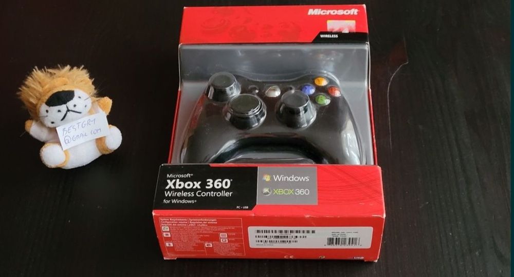 Oryginalny wi-fi Pad xbox 360 kontroler + odbiornik do pc -jak nowe