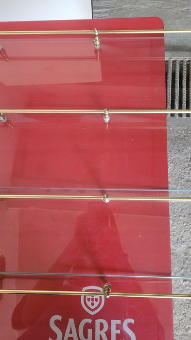 4 Prateleiras de vidro - Gato Preto - Vintage