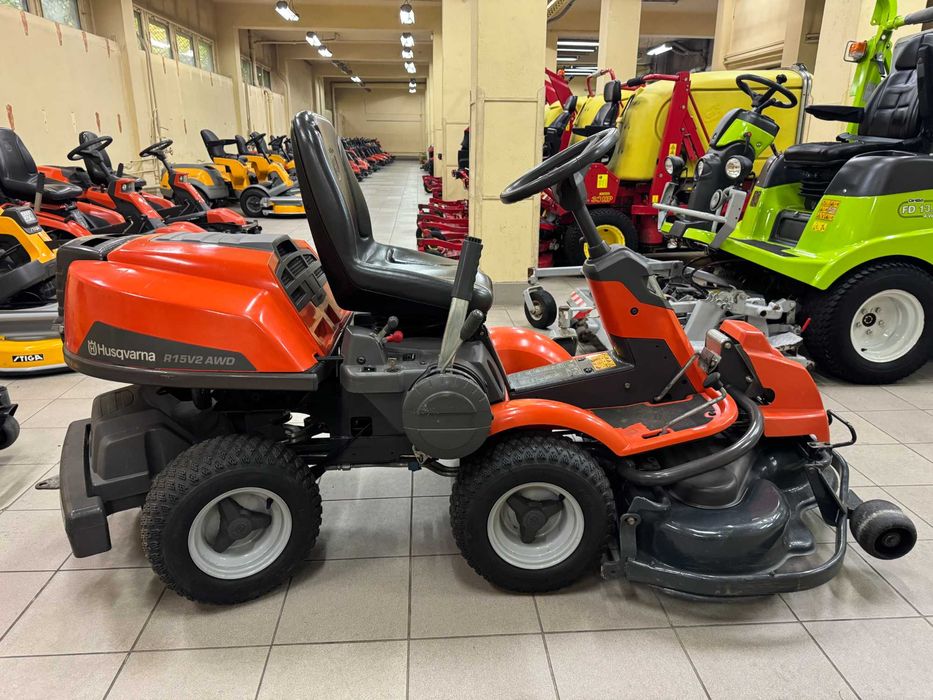 Traktorek Kosiarka Rider Husqvarna R 15V2 AWD 4X4 KAWASAKI 167 MTG