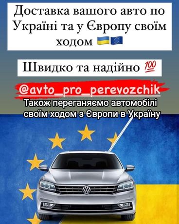 Перегон вашего автомобиля с Украины в Европу и обратно .