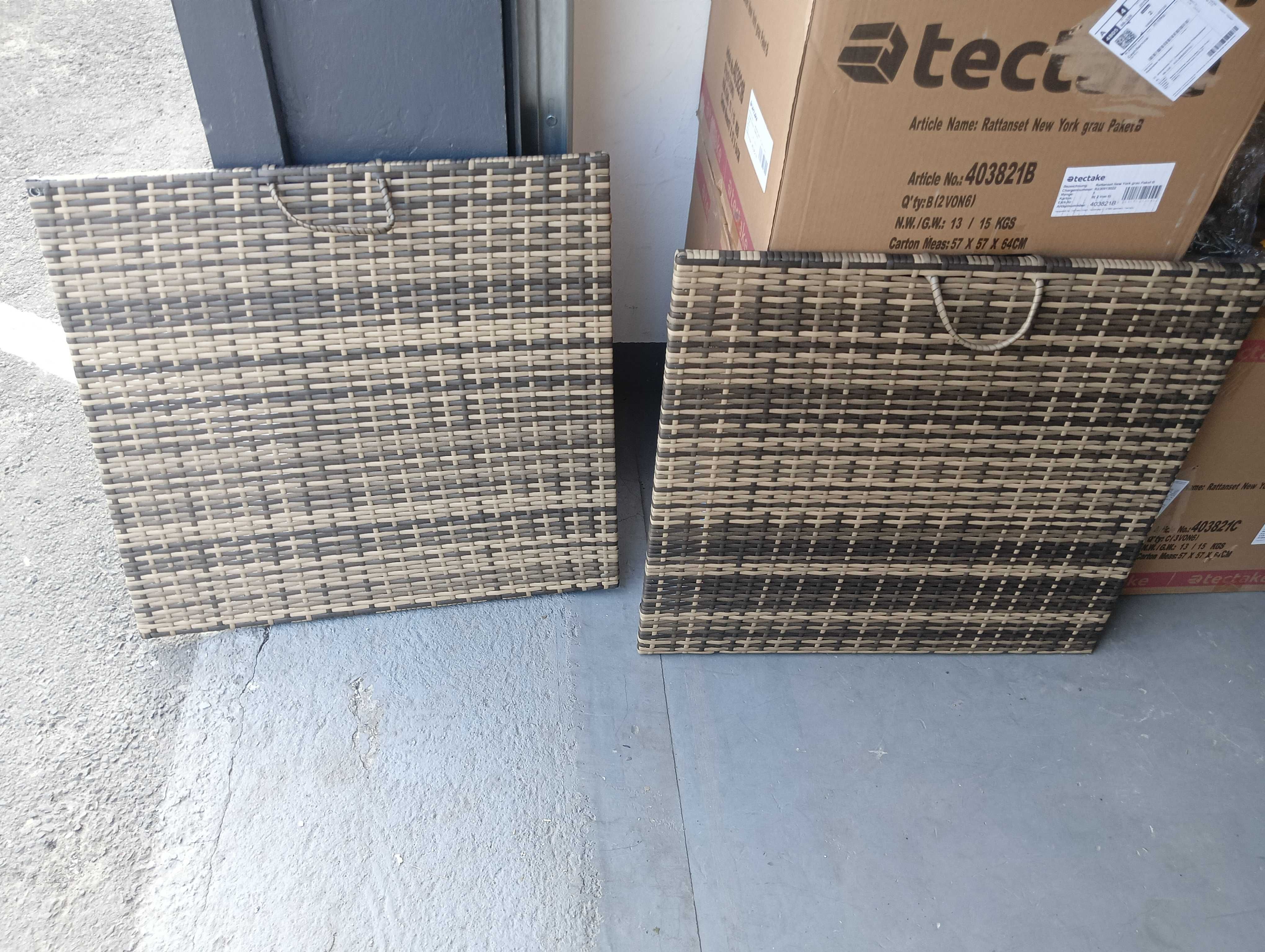 Skrzynia ogrodowa Oslo z aluminiową ramą naturalny OUTLET