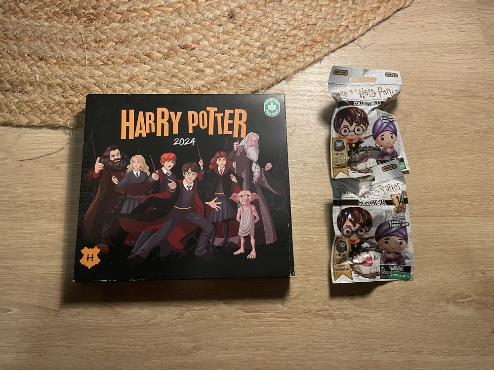 Calendario Harry Potter + 2 figuras colecionaveis