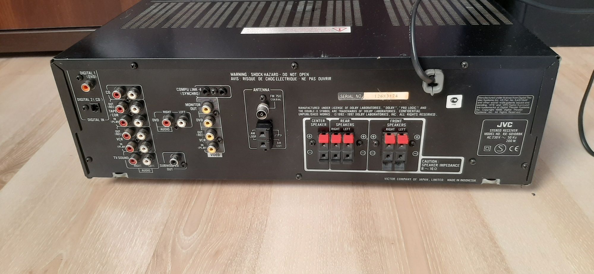 JVC Amplituner Kino Domowe/Stereo RX-6010R