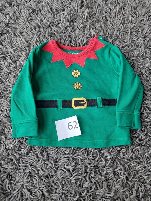 Bluzka niemowlęca święta Boże Narodzenie długi rękaw  F&F