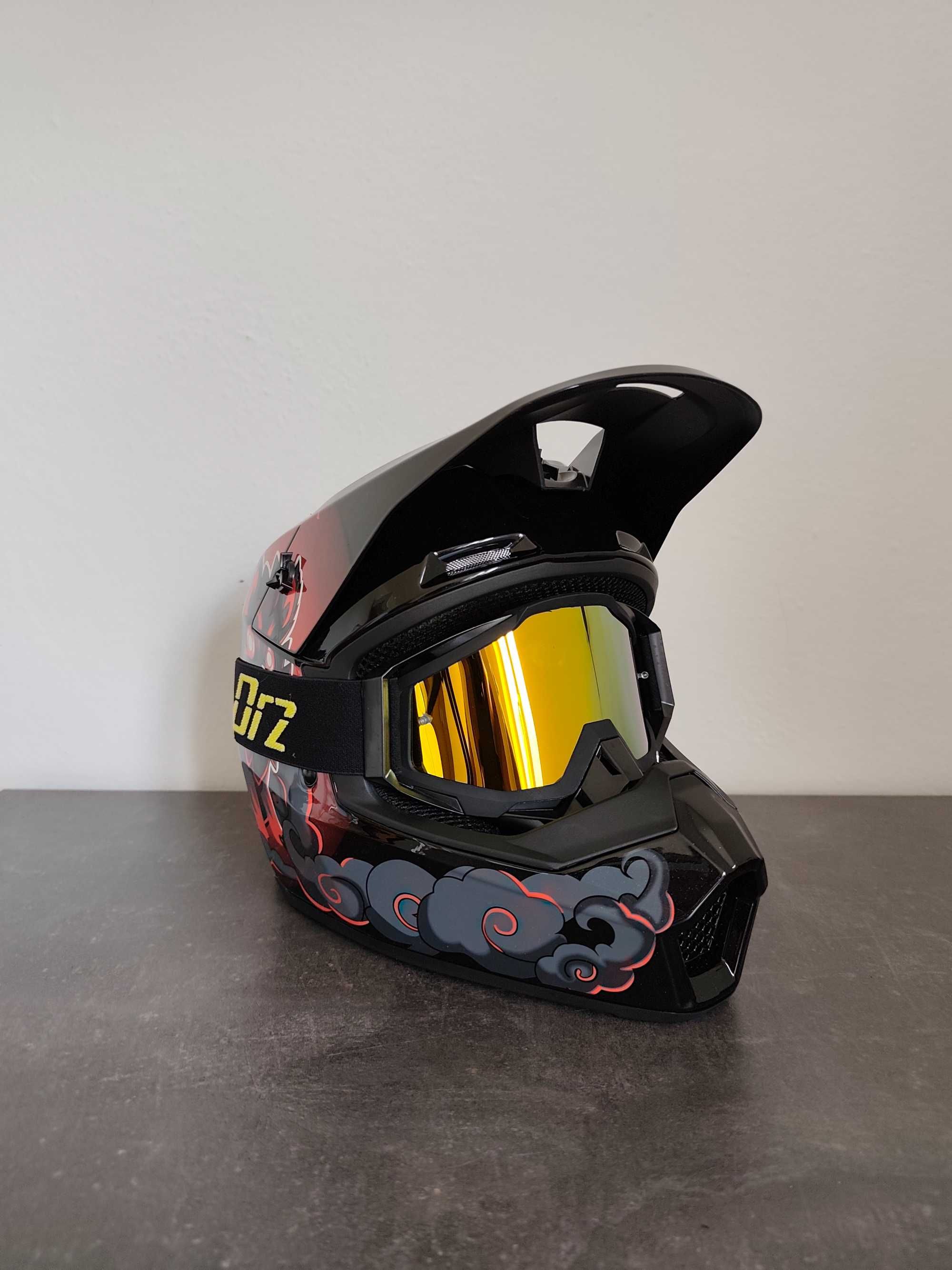 Zestaw ORZ kask gogle S-XL + pokrowiec i gratis cross rower hulajnoga