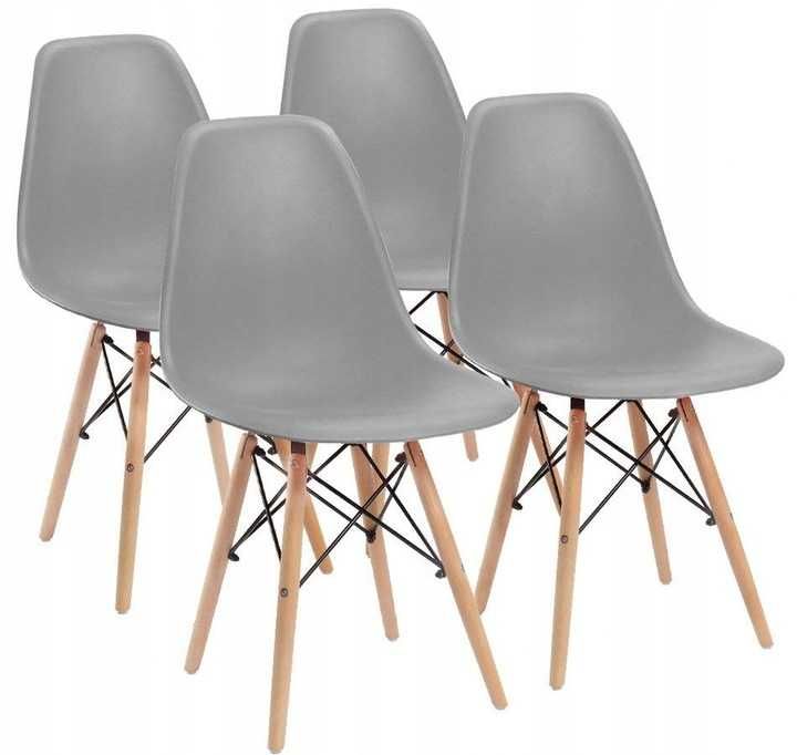 NOWY Stół Z Krzesłami Skandynawski Do Jadalni Kuchni Salonu Drewniany