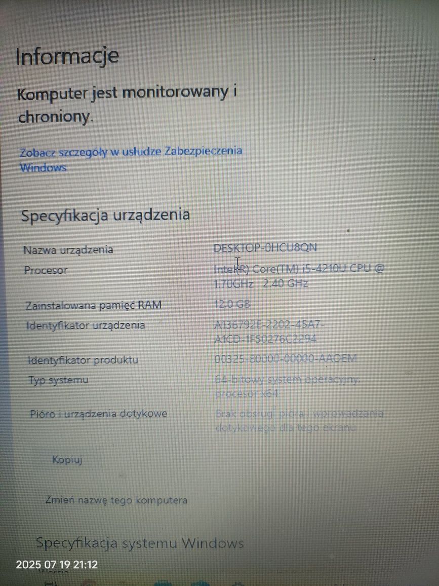 Laptop HP do gierek i interentu Karta Nvidia