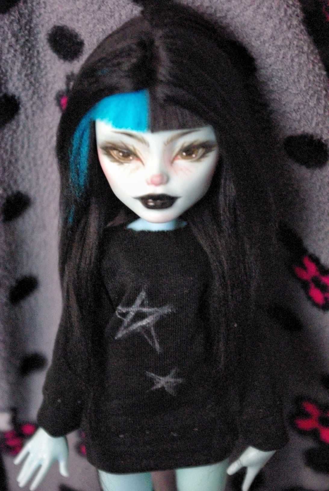 lalka monster high g3 egirl ooak custom repaint