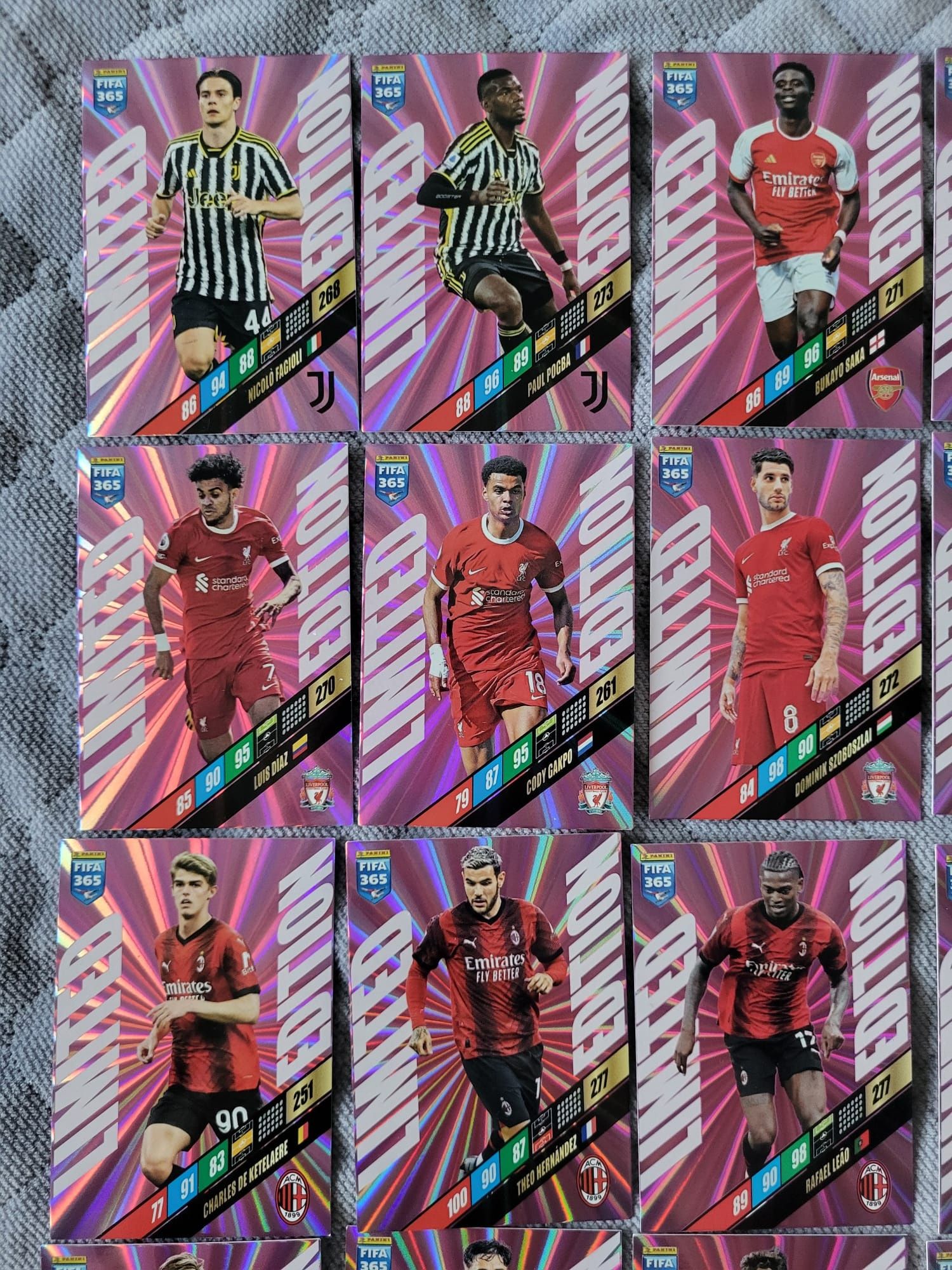 2 x Momentum Rodri & Martinez 2024 panini FIFA 365