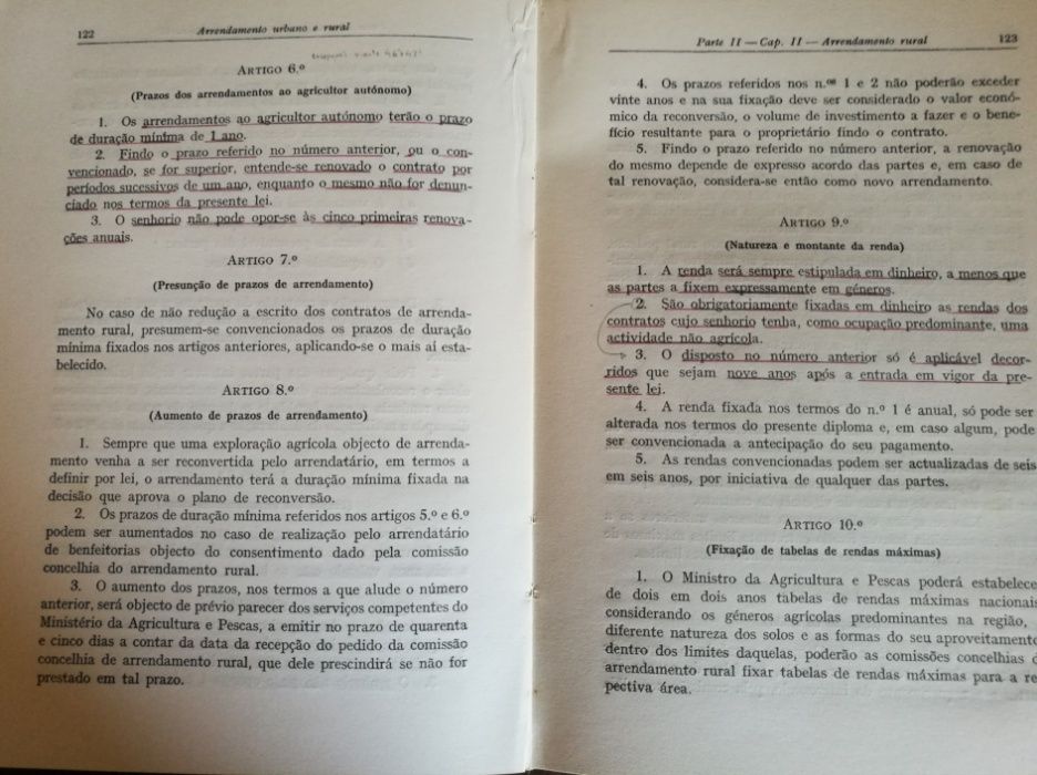 Arrendamento Urbano e Rural - França Rodrigues; Espírito Santo Lopes