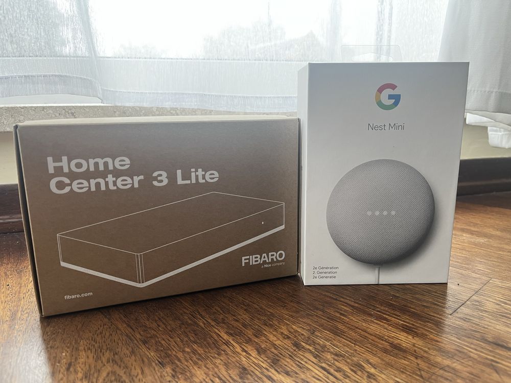 Google Nest Mini +FABIRO Home Center 3 lite - Zestaw Inteligentny dom