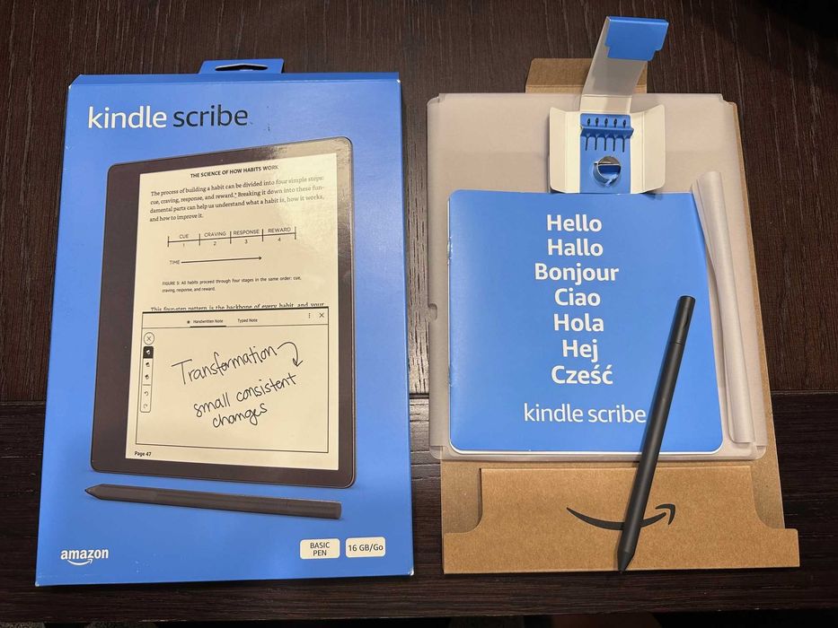 Kindle Scribe 10.2” como novo + oferta capa vertical e horizontal