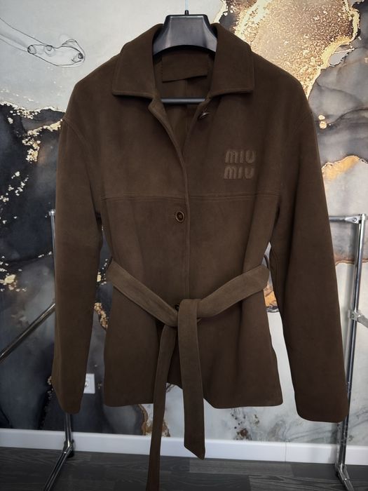 Піджак куртка замш міу