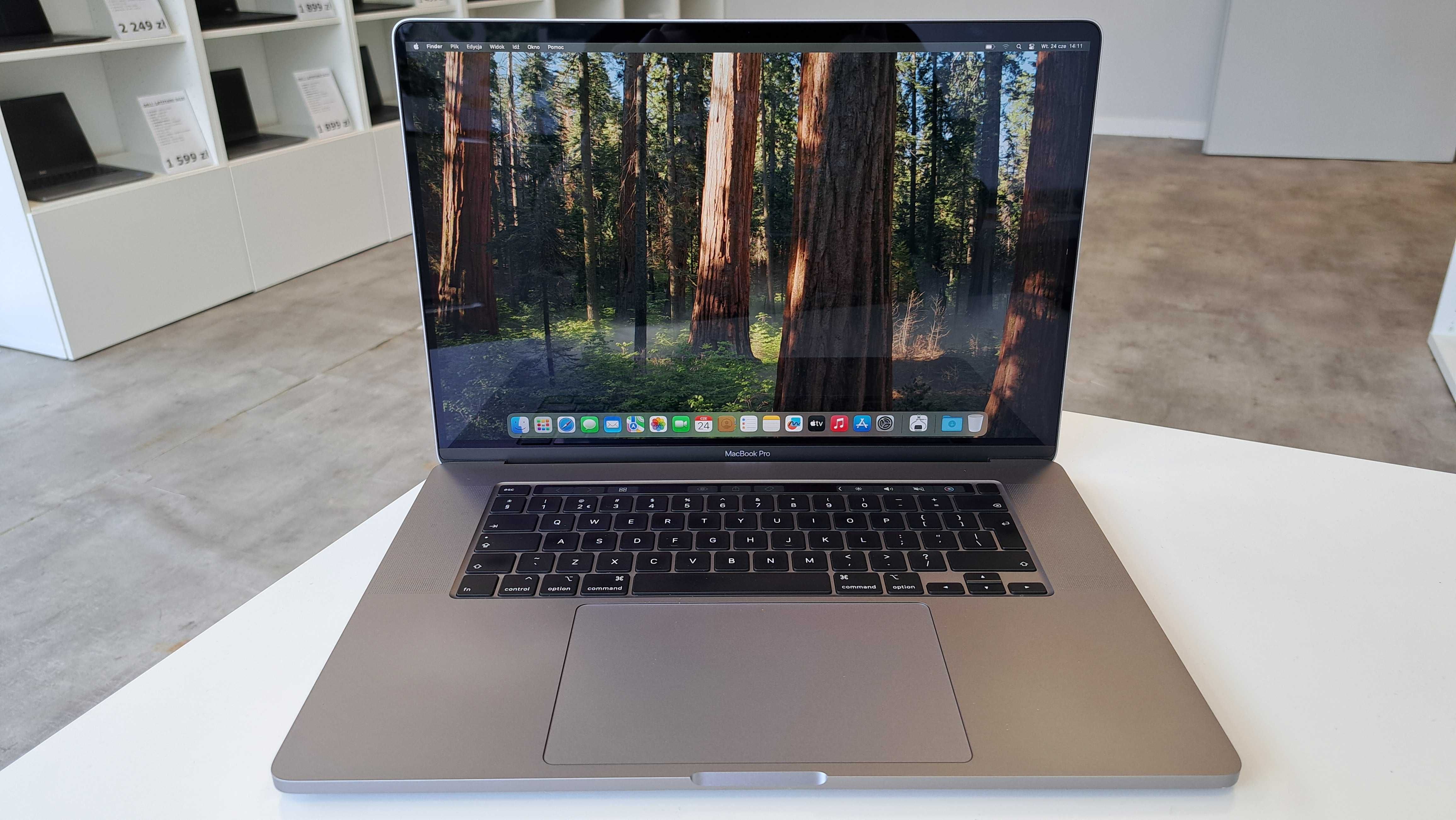Laptop 16" MacBook Pro 2019 i7-9g 16GB 512SSD Radeon Pro Retina MacOS
