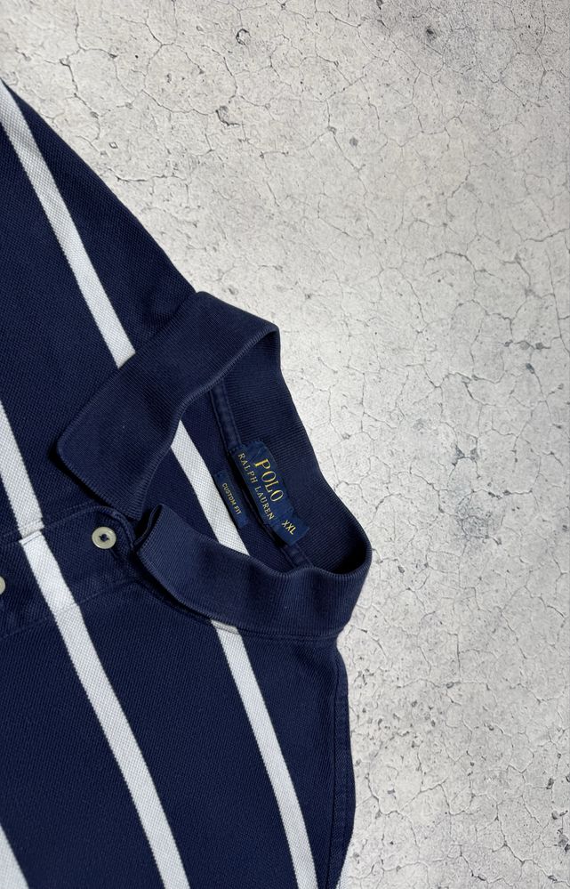 Мужская Футболка Поло Polo Ralph Lauren Оригинал Полосатая Идеал XXL