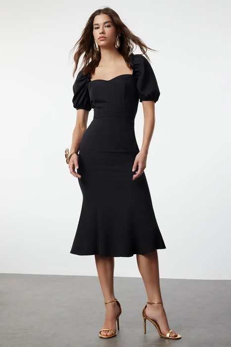 Trendyol 38 M Sukienka Czarna Stylowa J26845