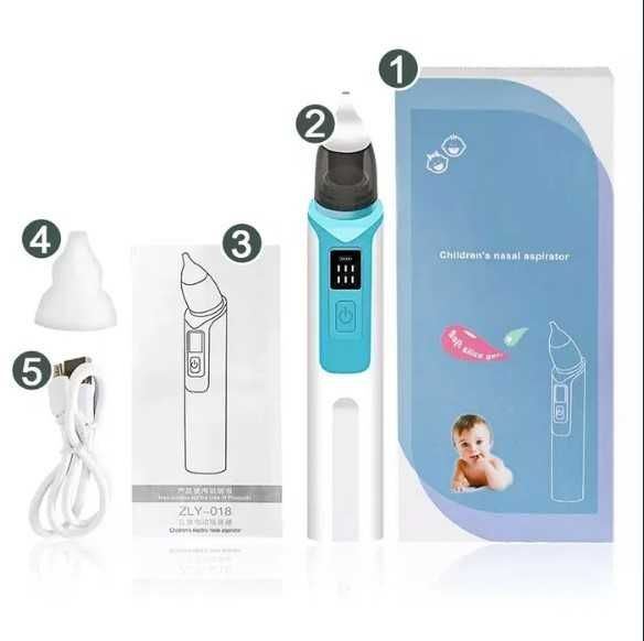 Назальний дитячий електричний аспіратор (соплевідсмоктувач)