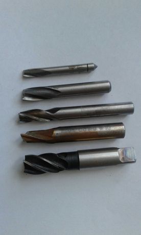 Фреза пальцевая концевая по металлу, диаметр 5, 8, 10, 12 мм