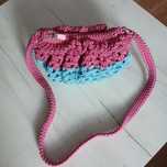 Torebka pleciona handmade.