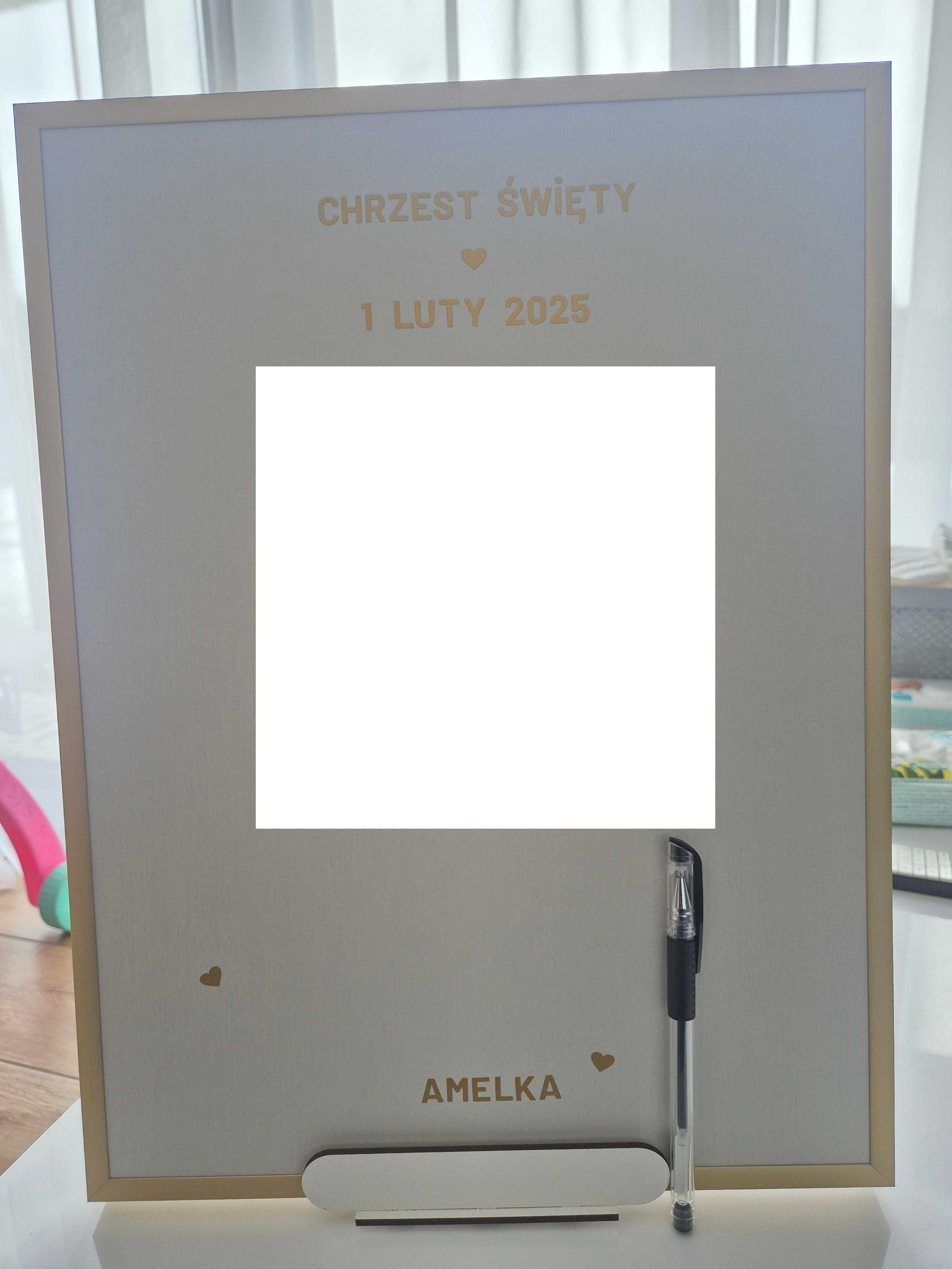 Ramka złota Aluminiowa 40x30cm do własnej Personalizacji
