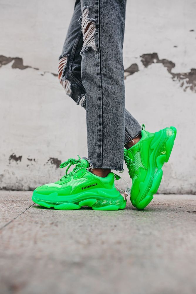 Buty Balenciaga Triple S Green 36-40 damskie trampki