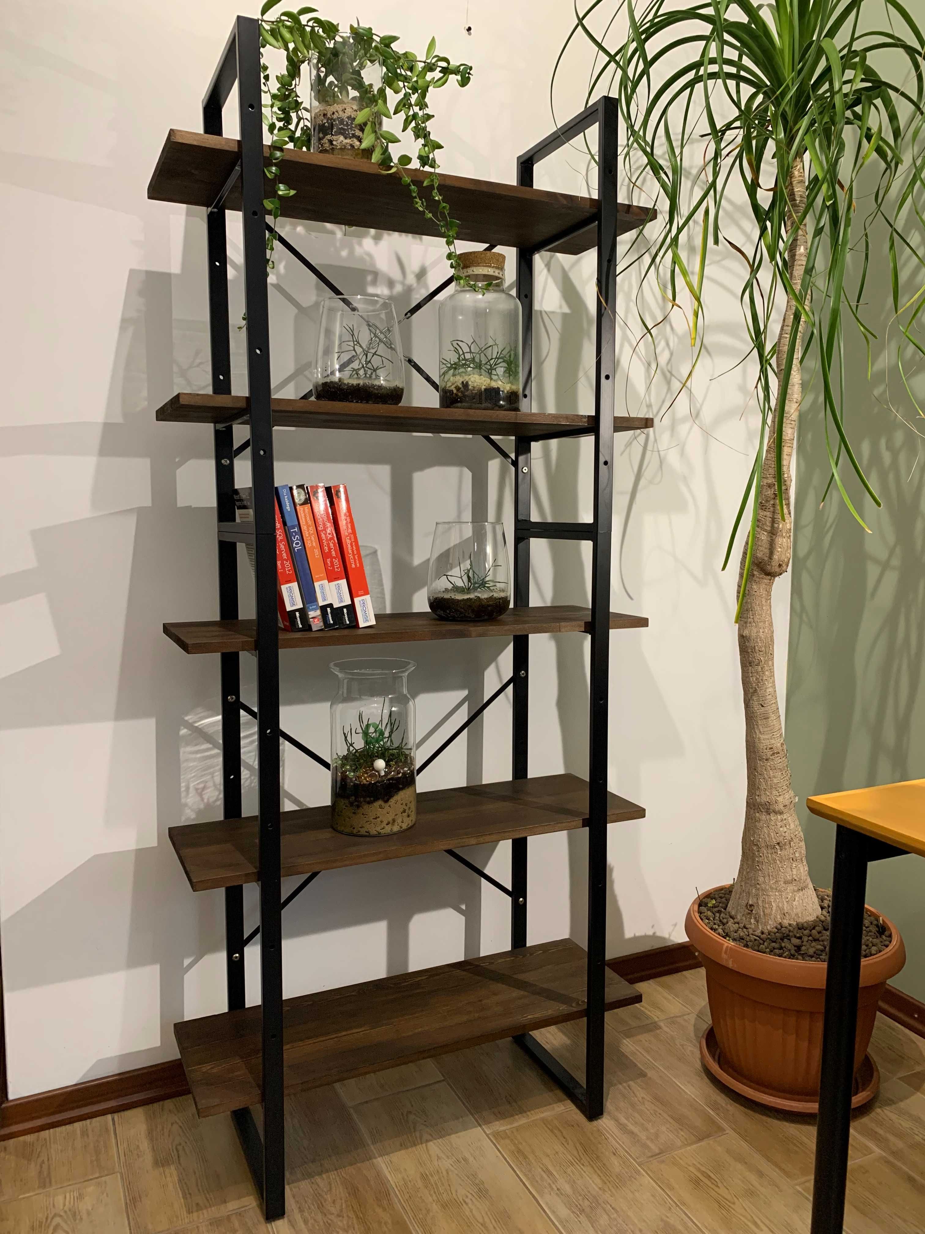 Regał industrialny metal drewno vidaXL