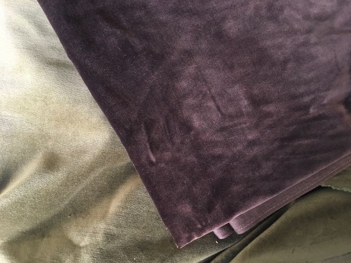 Veludos de excelente qualidade e muito bonitos