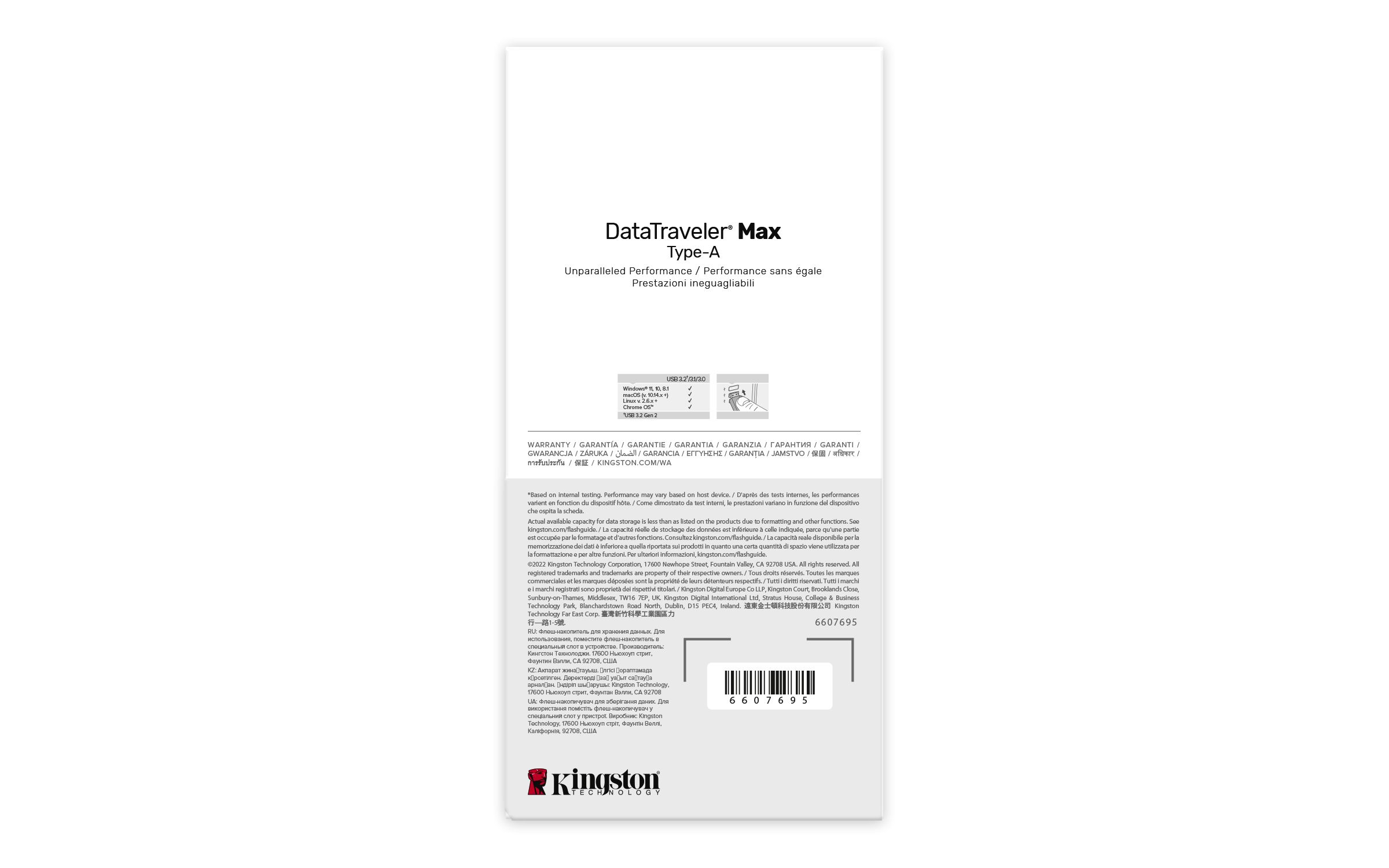 pendrive kingston data traveler max a 512 gb usb 3.0, usb 3.1, usb