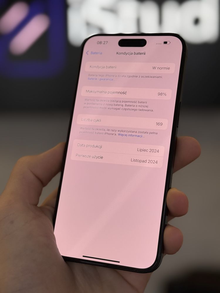 RATY 0% iPhone 15 Pro Max 256GB BATERIA 98% GWARNCJA 12 miesięcy!!!