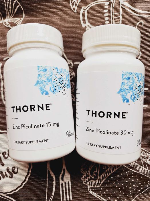 Thorne Zinc Picolinate цинк піколінат пиколинат 15 30 мг 60 капсул