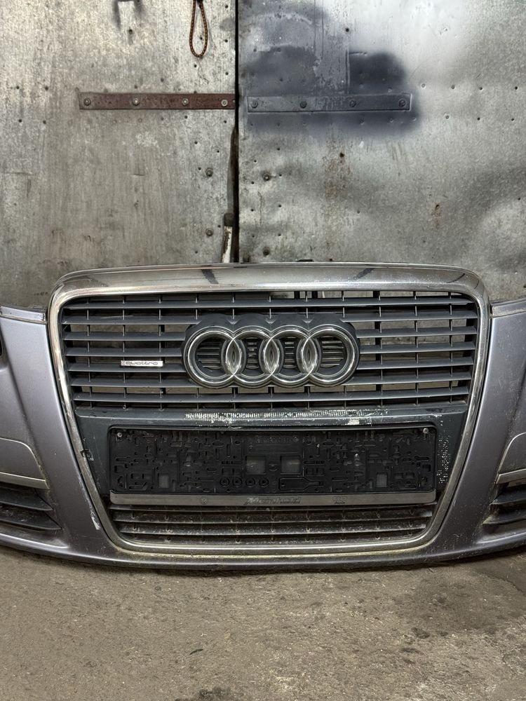 Zderzak Przedni Komplet Spryski Halogeny Grill Audi A6 C6 Przedlift
