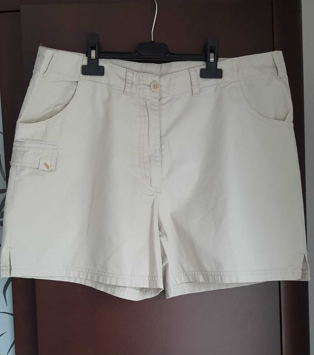 wygodne beżowe spodenki na lato letnie z kieszonką Trespass L/40