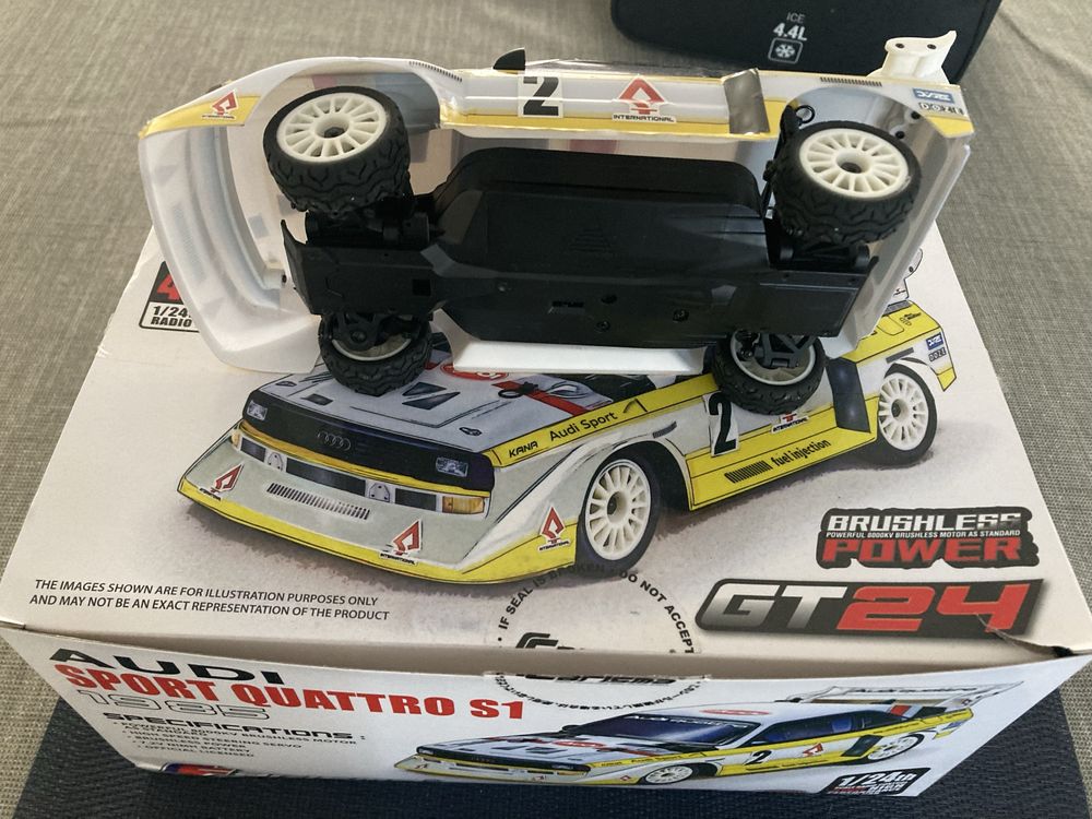 RC GT24 Audi Sport Quattro S1 1985 4WD Brushless RTR 1/24 novo