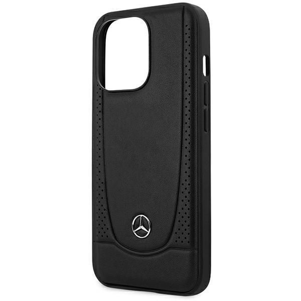 Etui Skórzane Urban Mercedes do iPhone 15 Pro 6.1" / Czarny