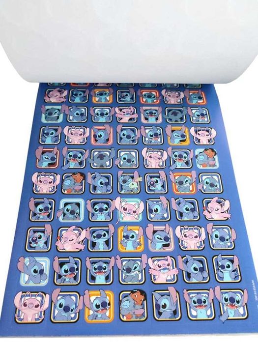 Naklejki dla dzieci 20 kartek książeczka Stitch ok 1000 naklejek