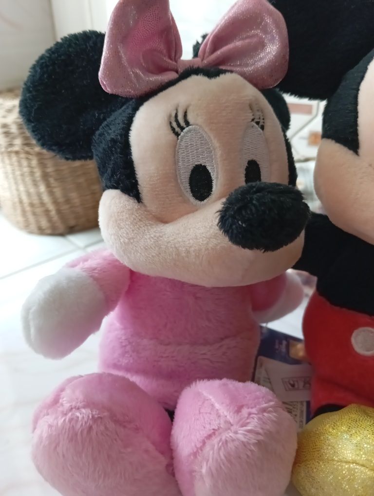 Mickey e Minnie Peluches Novos com Etiquetas