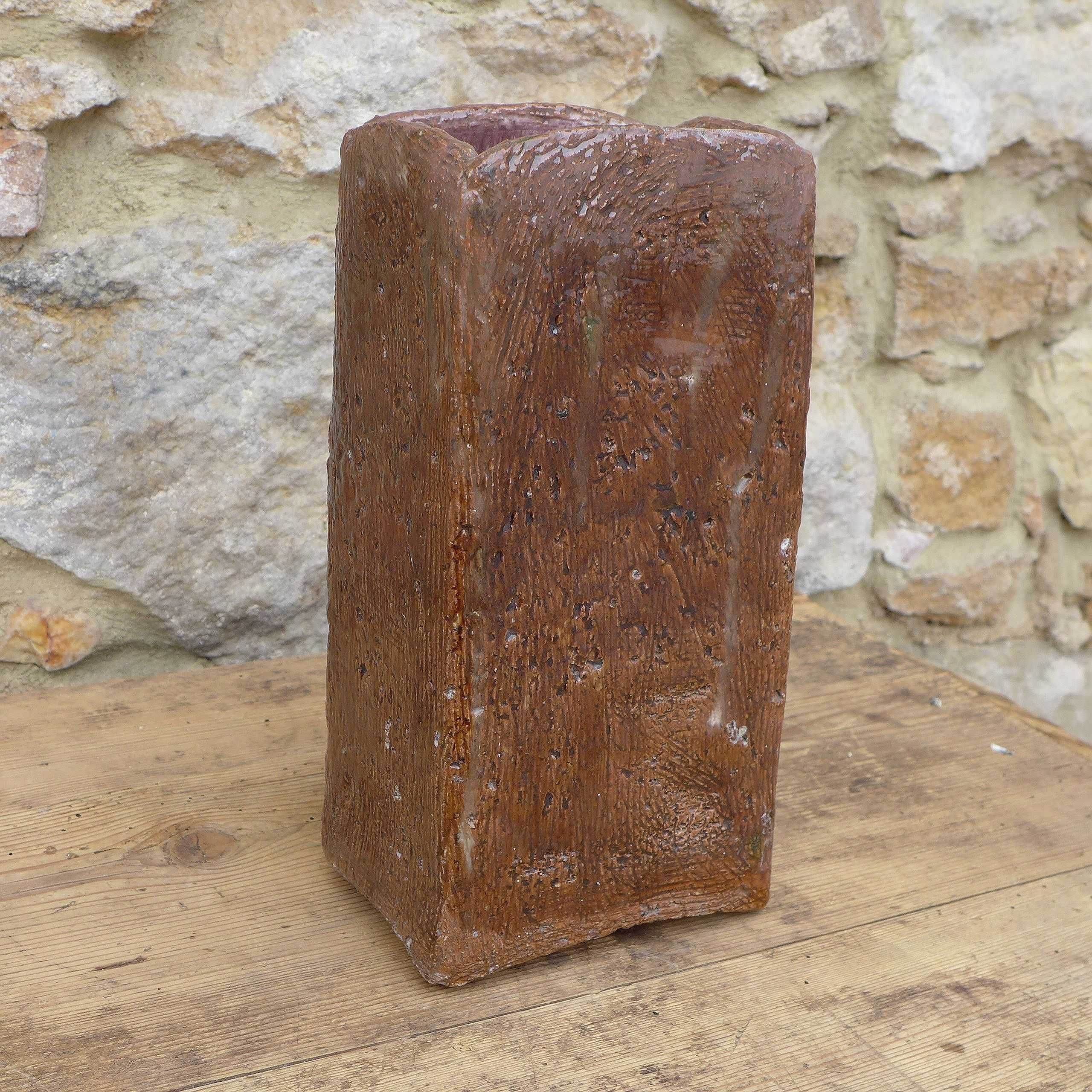 Wazon Ceramiczny Brutalizm lata 80/90 Vintage