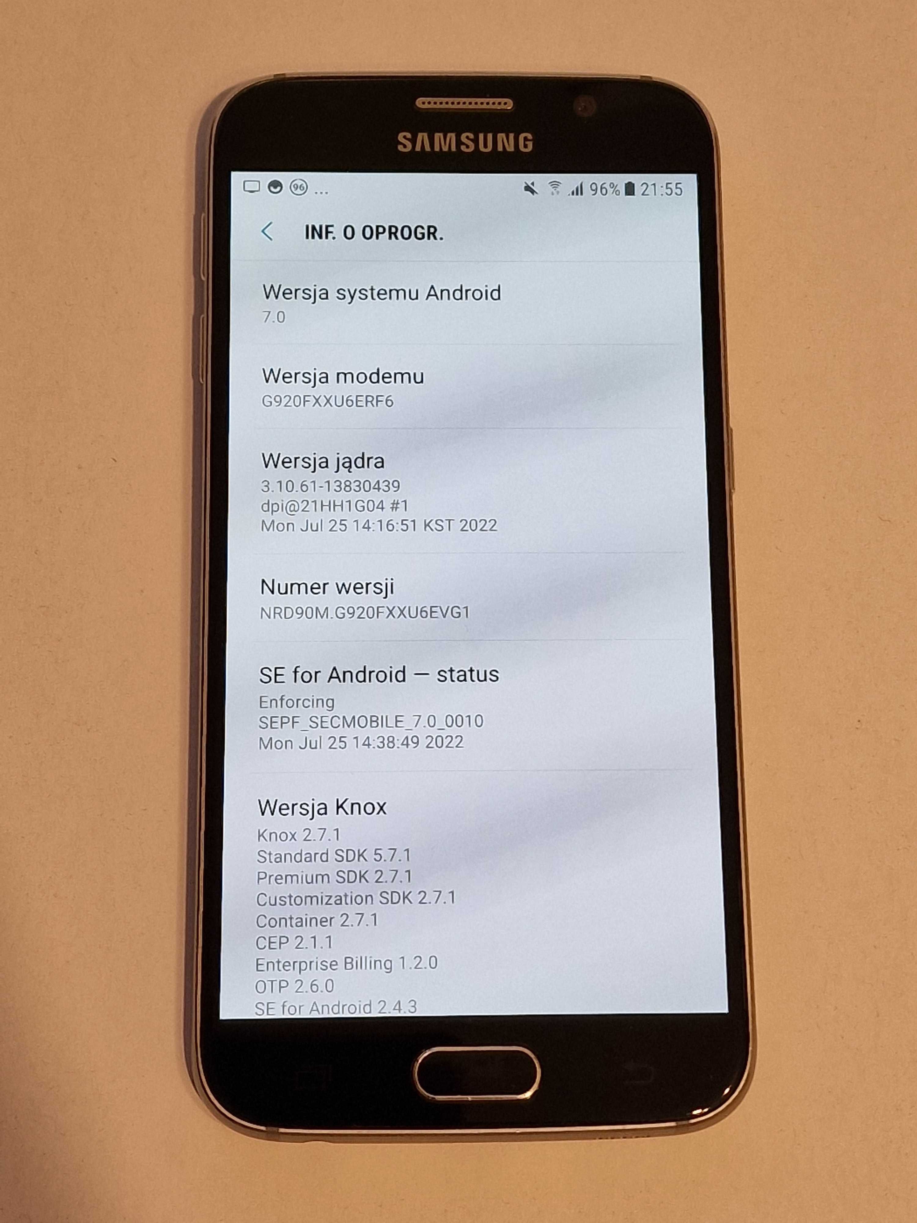 Samsung Galaxy S6 3/32GB SM-G920F Smartfon