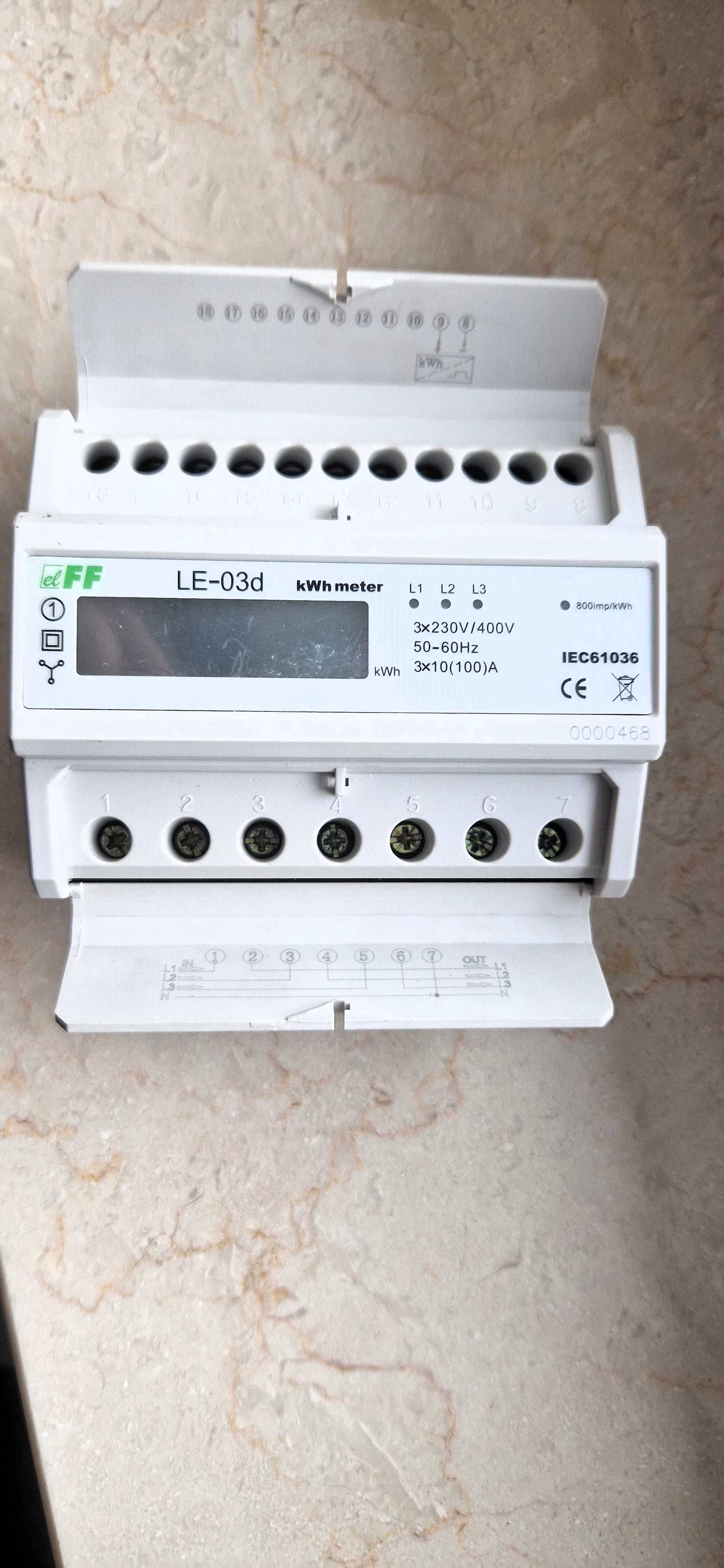Licznik trójfazowy F&F LE-03d