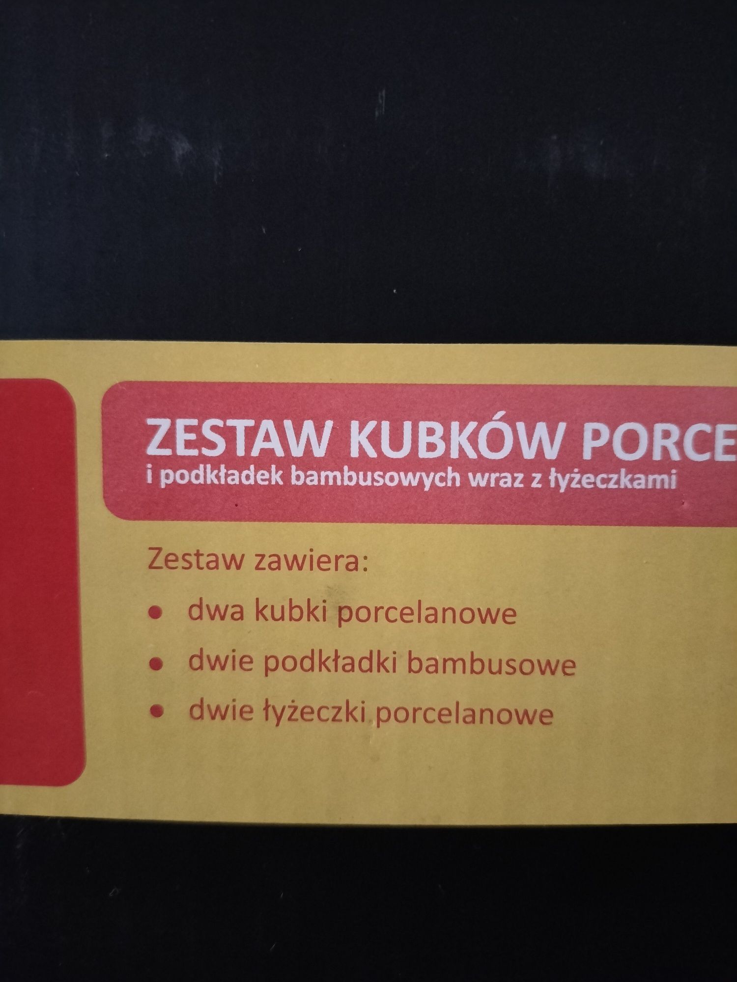 Nowy zestaw kubków porcelanowych