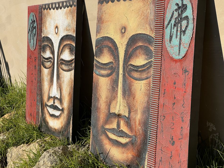 Conjunto de 2 Quadros Buda