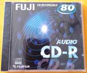 Dysk audio FUJI CD-R,80 min.do nagrywarek dysków,Nowy.Folia.