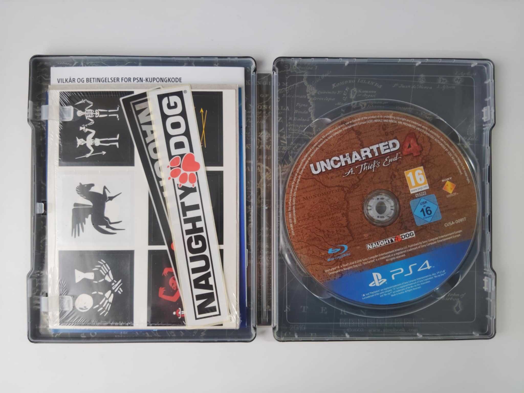 Uncharted 4: A Thief's End PS4 Steelbook Uncharted 4 Kres złodzieja