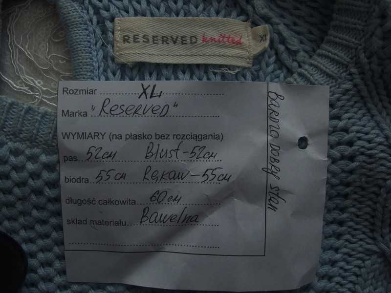 Sweter Reserved r. L/XL stan bardzo dobry