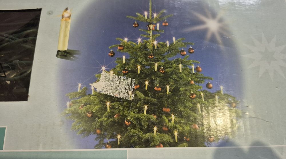 Lampki choinkowe świeczki PRL