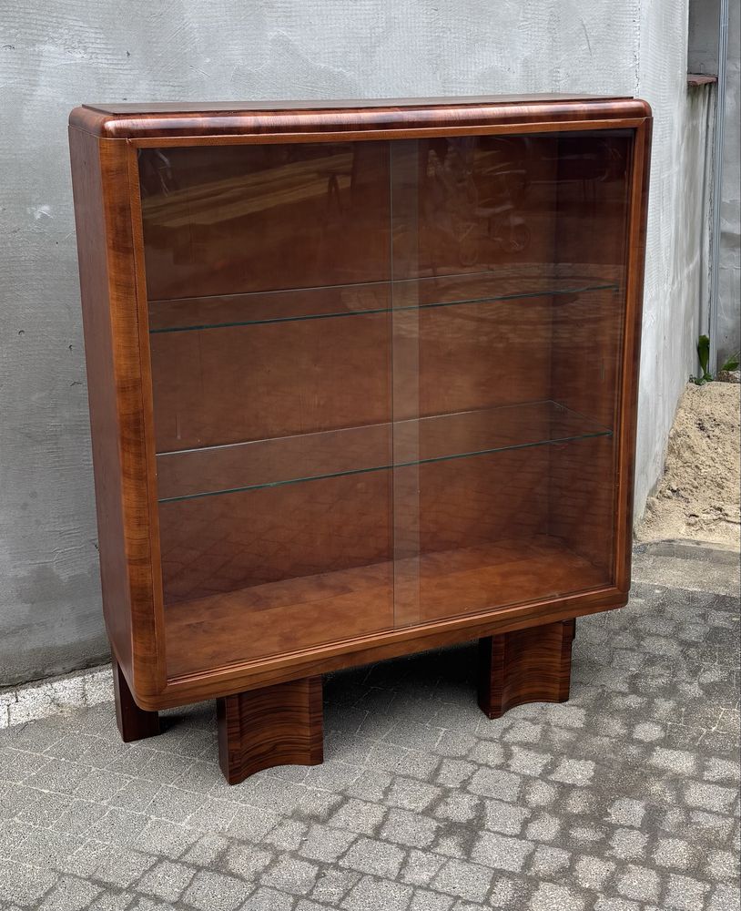 Witrynka Orzech Art Deco Antyk Po Renowacji Idealna